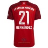 Maglia ufficiale FC Bayern Monaco Lucas Hernandez 21 Casa 2021-22 per Uomo